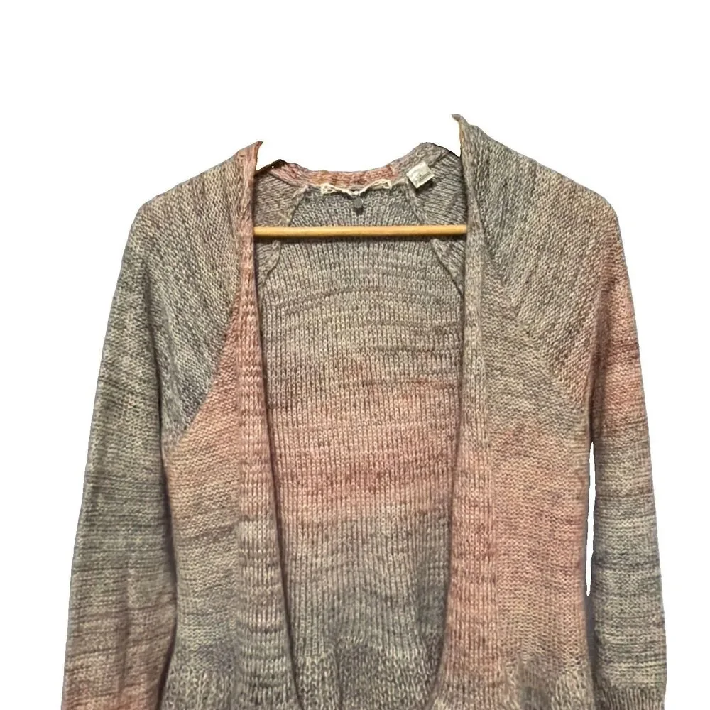 Knitted and Knotted Anthropologie Cody Ombre Cardigan Mohair Sweater Sz Medium M